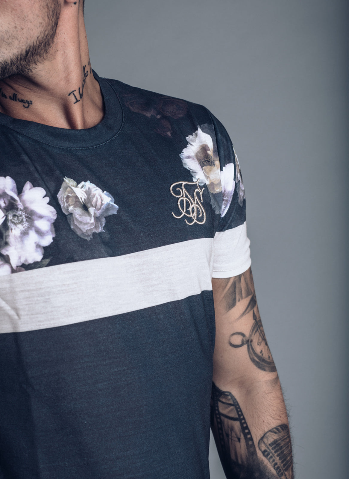 SikSilk S/S Curved Hem Sports T-shirt - Antique Rose
