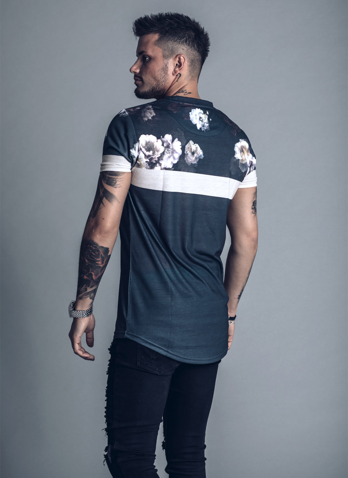 SikSilk S/S Curved Hem Sports T-shirt - Antique Rose