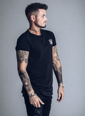 SikSilk Short Sleeve Gym T-shirt - Black